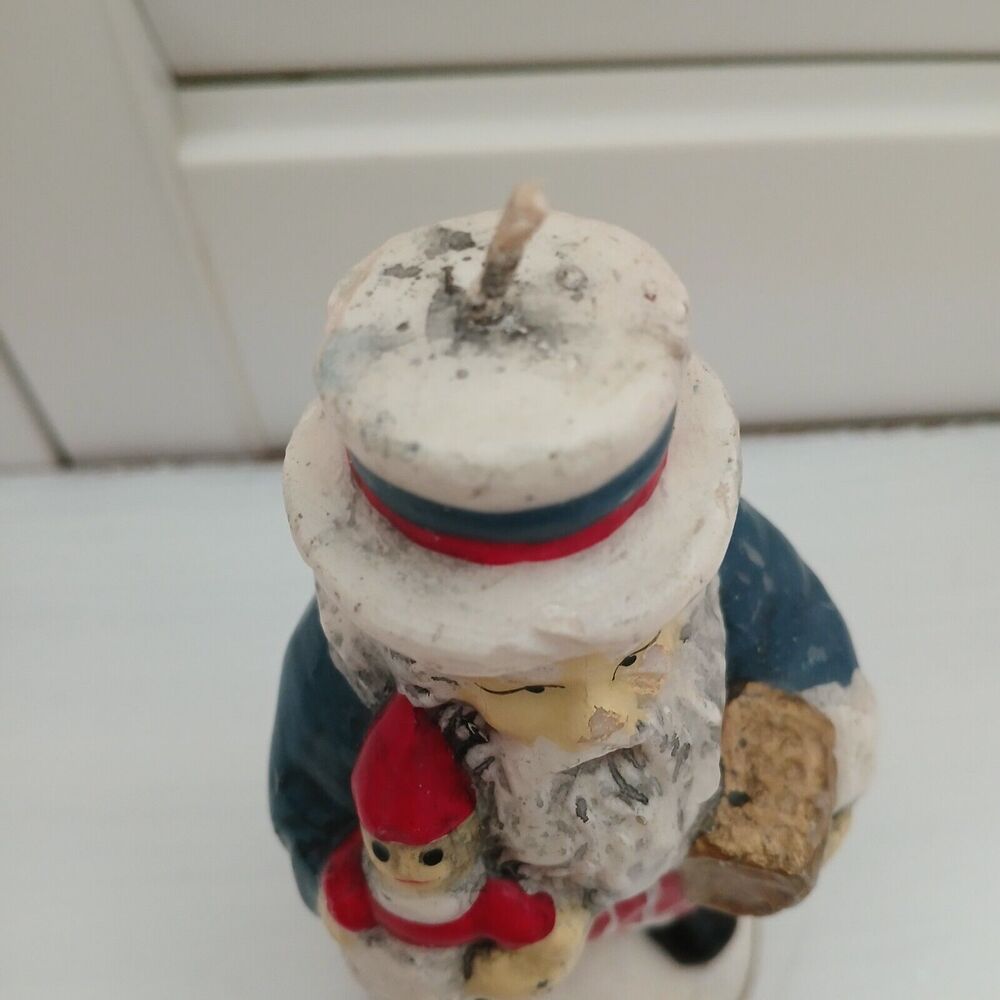 Patriotic Uncle Sam Santa Claus fourth of July Independance Christmas Candle - Picture 9 of 13